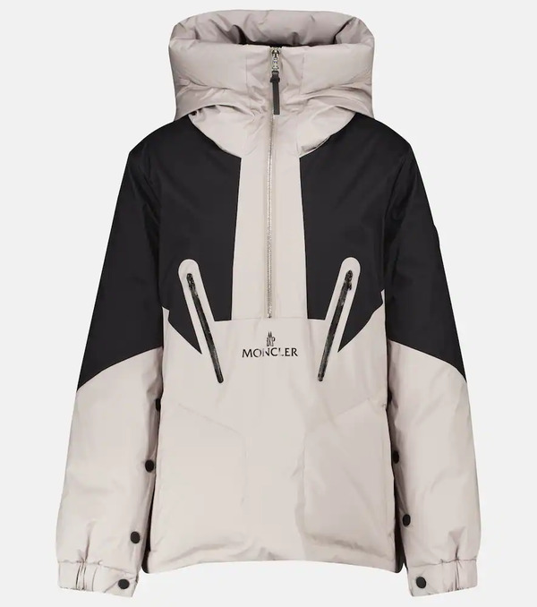  Moncler Moncler Iberis Hooded Half-zip Down Jacket 