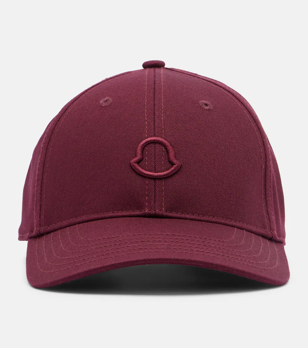 Moncler Moncler Logo Cotton Canvas Baseball Cap 