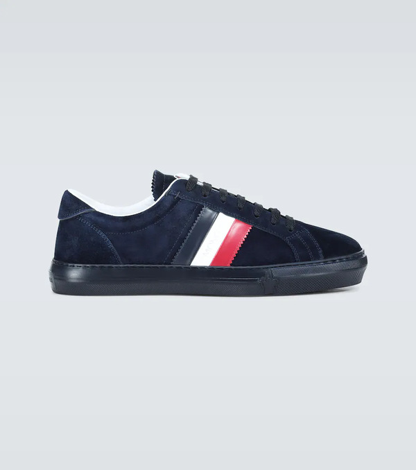  Moncler Moncler New Monaco Suede Sneakers 