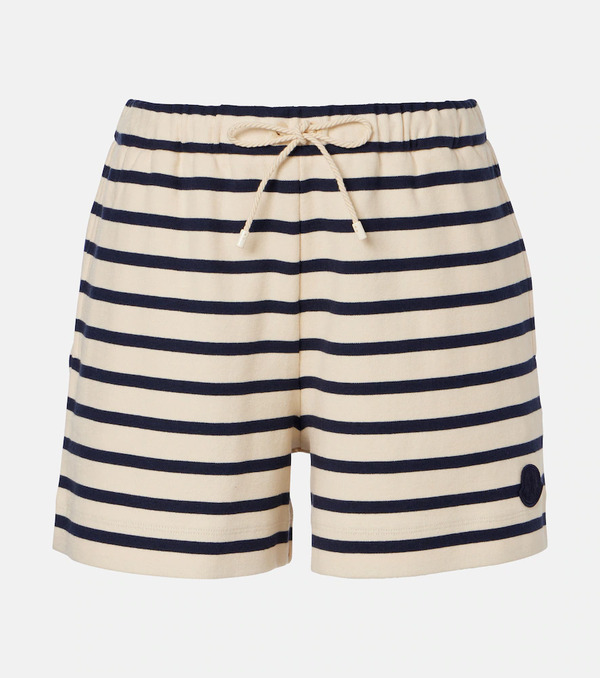  Moncler Moncler Striped Cotton Jersey Shorts 
