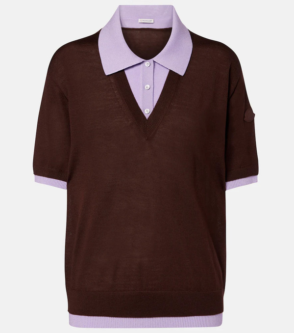  Moncler Moncler Virgin Wool Polo Shirt 