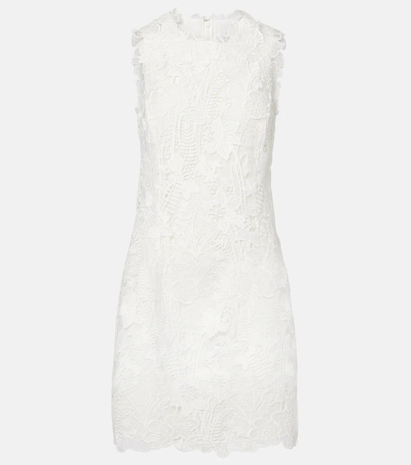  Monique Lhuillier Monique Lhuillier Floral Lace Minidress 