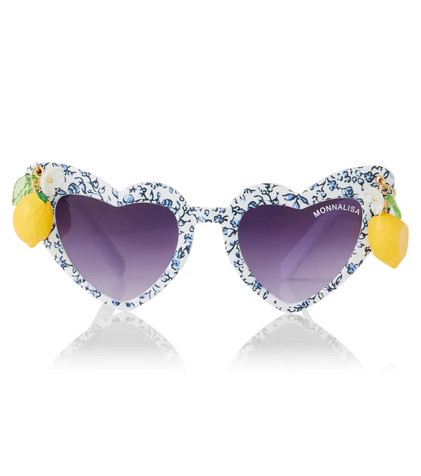  Monnalisa Monnalisa Appliquã© Printed Heart-shaped Sunglasses 