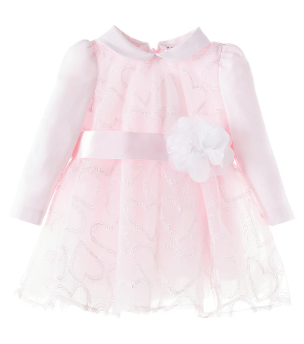  Monnalisa Monnalisa Baby Embroidered Tulle Dress 