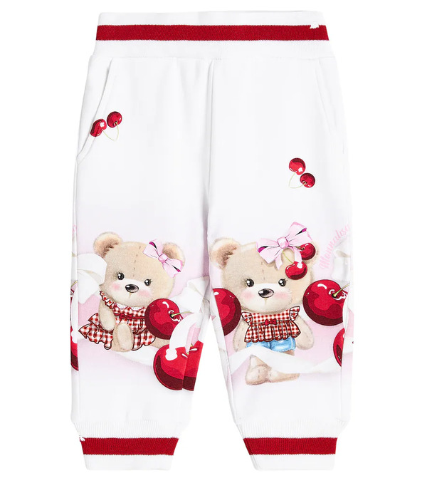  Monnalisa Monnalisa Baby Printed Cotton-blend Jersey Sweatpants 