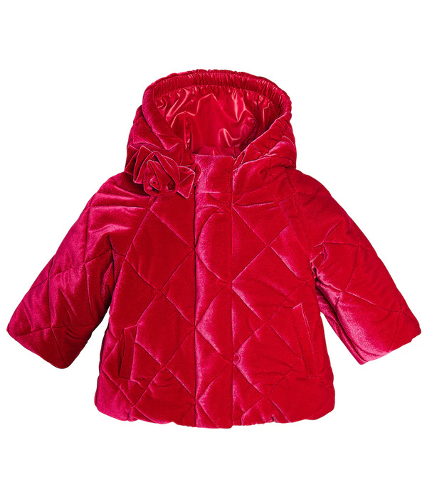  Monnalisa Monnalisa Baby Quilted Velvet Jacket 