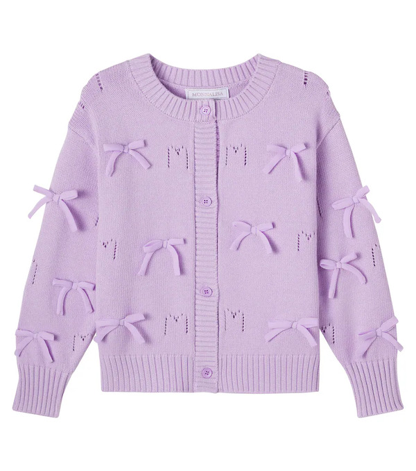  Monnalisa Monnalisa Bow-detail Cardigan 