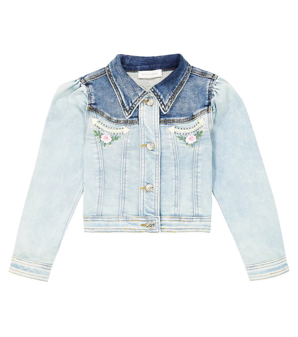  Monnalisa Monnalisa Embroidered Denim Jacket 
