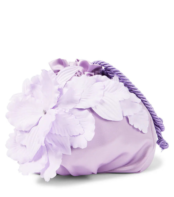  Monnalisa Monnalisa Floral-appliquã© Satin Clutch 