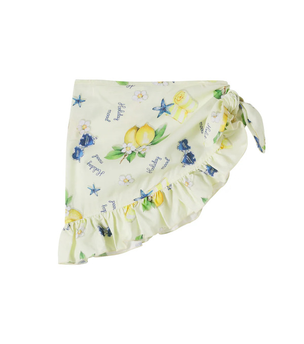  Monnalisa Monnalisa Printed Cotton Beach Cover-up 