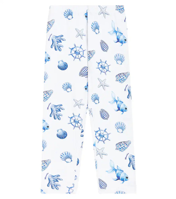  Monnalisa Monnalisa Printed Cotton-blend Jersey Leggings 