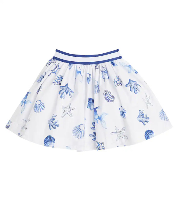  Monnalisa Monnalisa Printed Cotton Skirt 