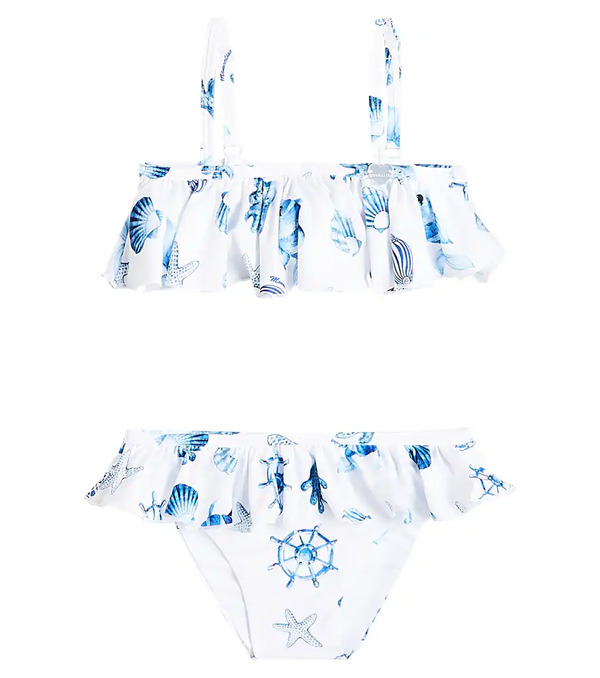  Monnalisa Monnalisa Printed Ruffled Bikini 