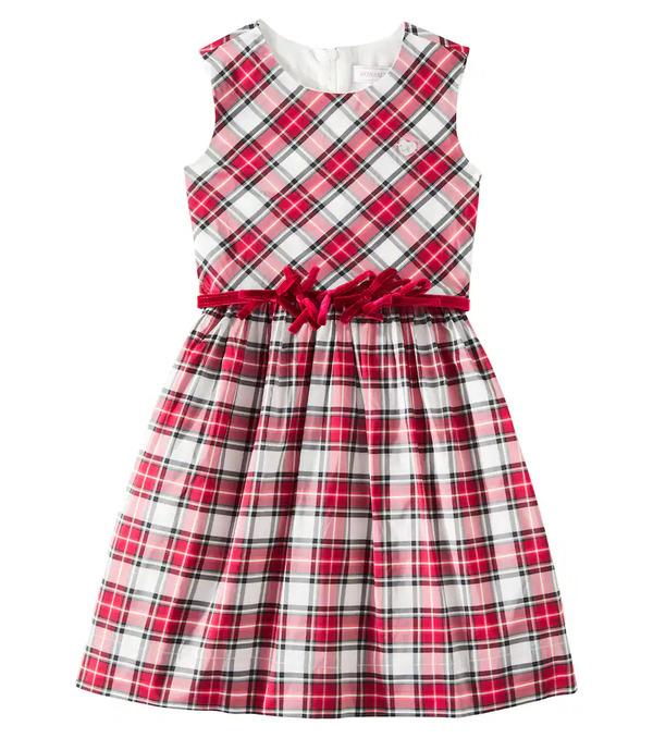  Monnalisa Monnalisa Tartan Gathered Dress 