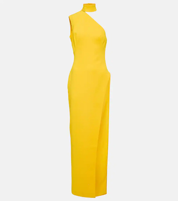  Monot Mã´not Asymmetric Crãªpe Maxi Dress 
