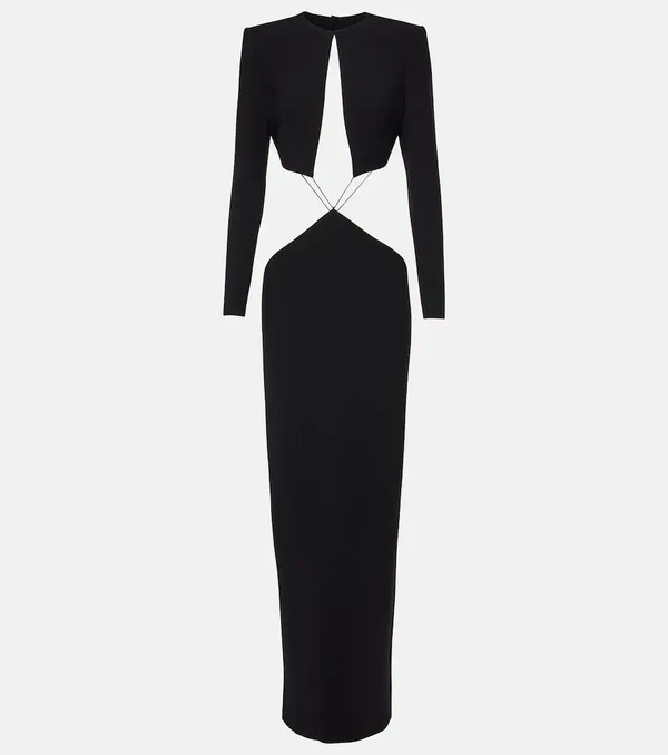  Monot Mã´not Cutout Crãªpe Maxi Dress 