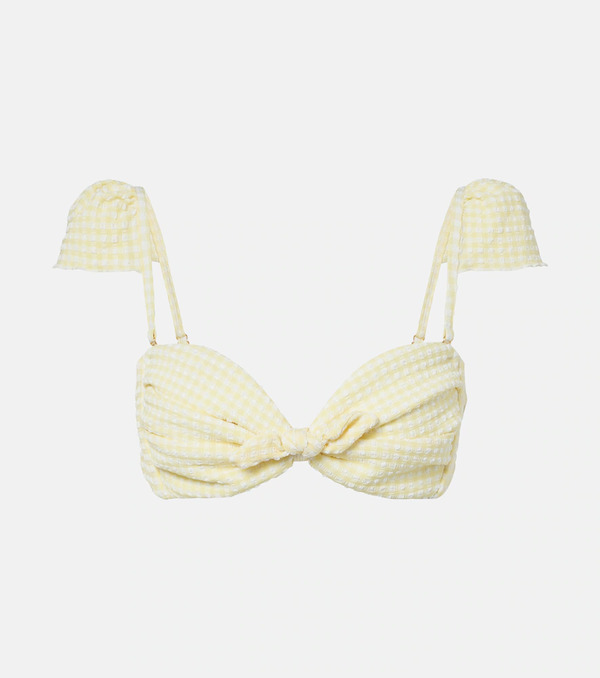  Montce Montce Cabana Gingham Bikini Top 