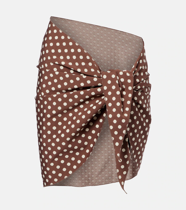  Montce Montce Draped Polka-dot Beach Cover-up 