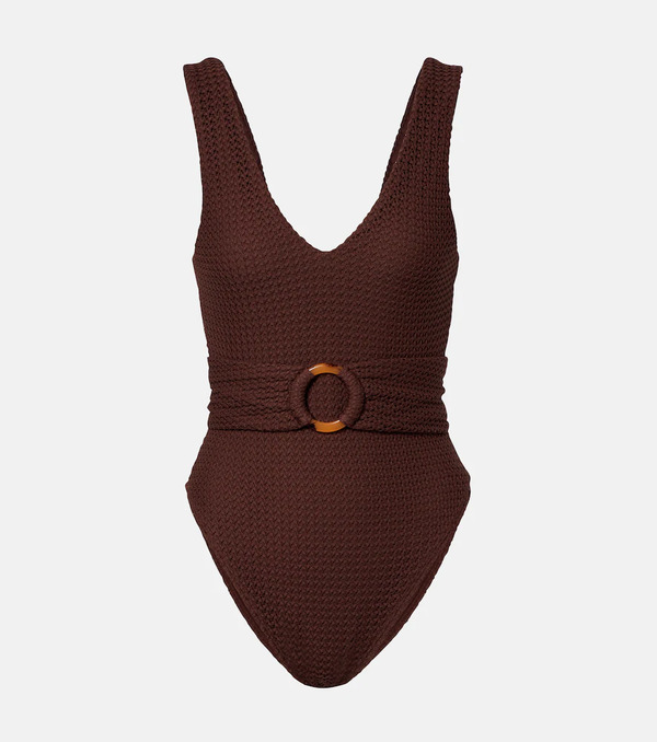  Montce Montce Kim Belted Crochet Swimsuit 