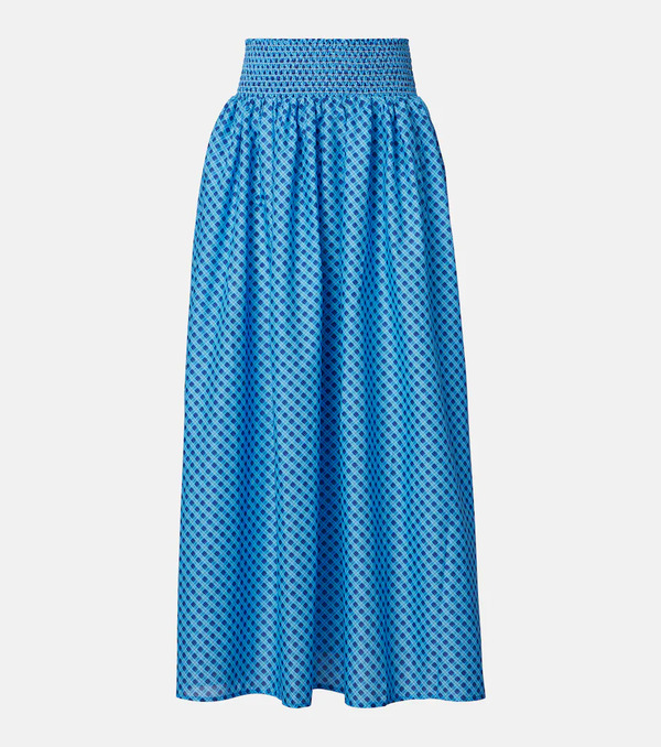  Montce Montce Millie Plaid Cotton Maxi Skirt 