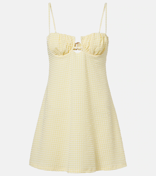  Montce Montce Petal Gingham Minidress 
