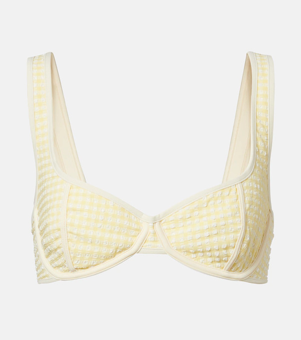  Montce Montce Romy Gingham Bikini Top 