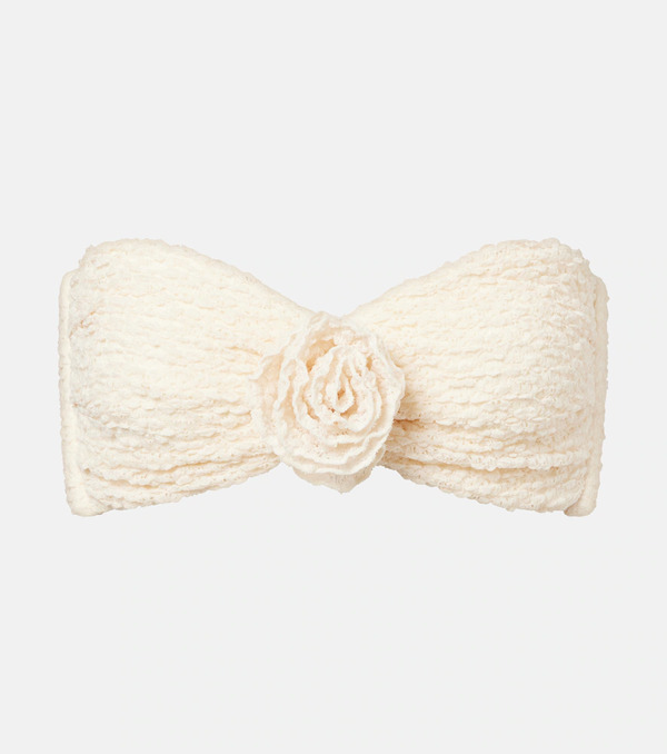  Montce Montce Rosa Floral-appliquã© Bandeau Bikini Top 