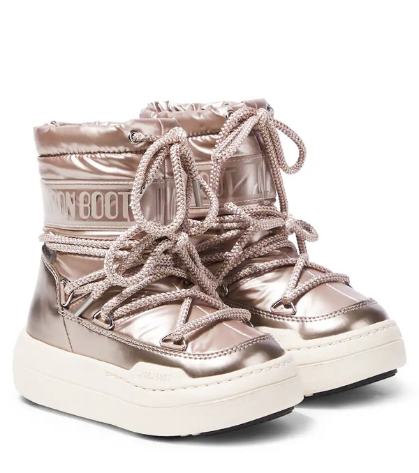  Moon Boot Kids Moon Boot Kids Junior Park Metallic Snow Boots 