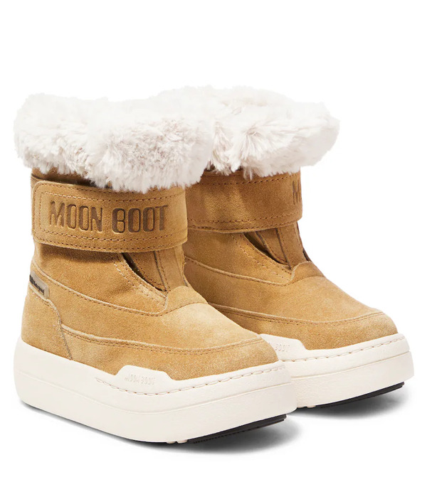  Moon Boot Kids Moon Boot Kids Junior Park Strap Suede Snow Boots 
