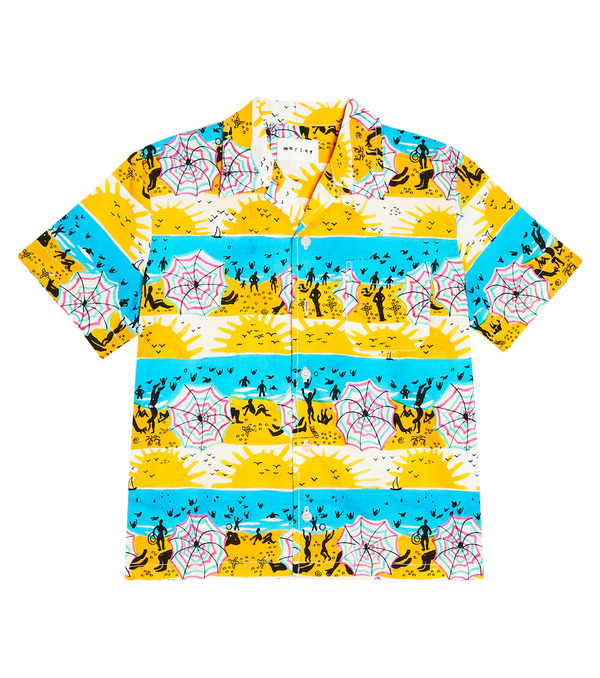  Morley Morley Udo Embroidered Cotton Shirt 