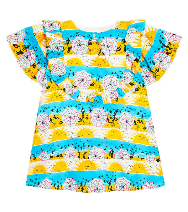  Morley Morley Ummy Ruffled Printed Cotton Dress 