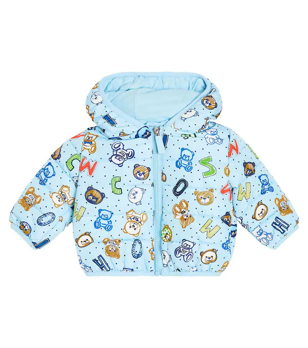  Moschino Kids Moschino Kids Baby Printed Puffer Jacket 