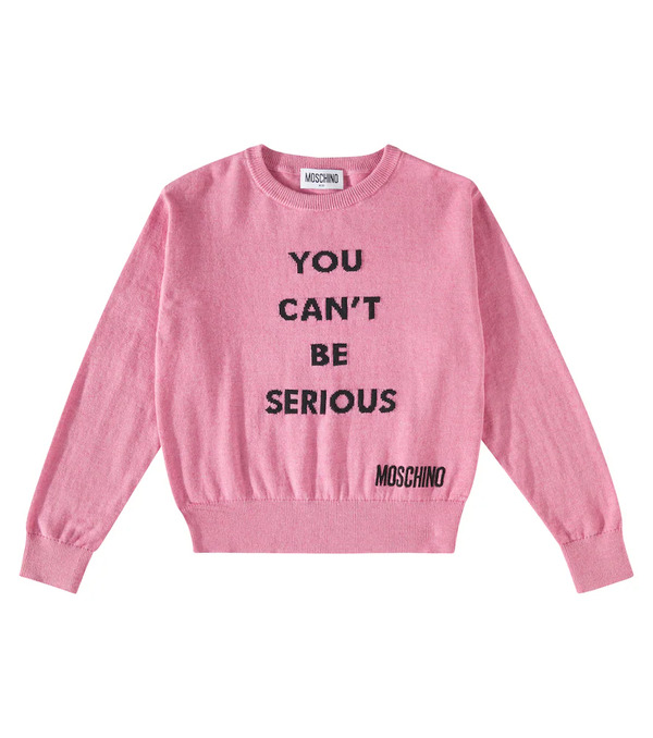  Moschino Kids Moschino Kids Cotton And Wool Sweater 