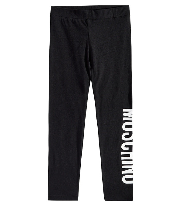  Moschino Kids Moschino Kids Logo Cotton-blend Leggings 