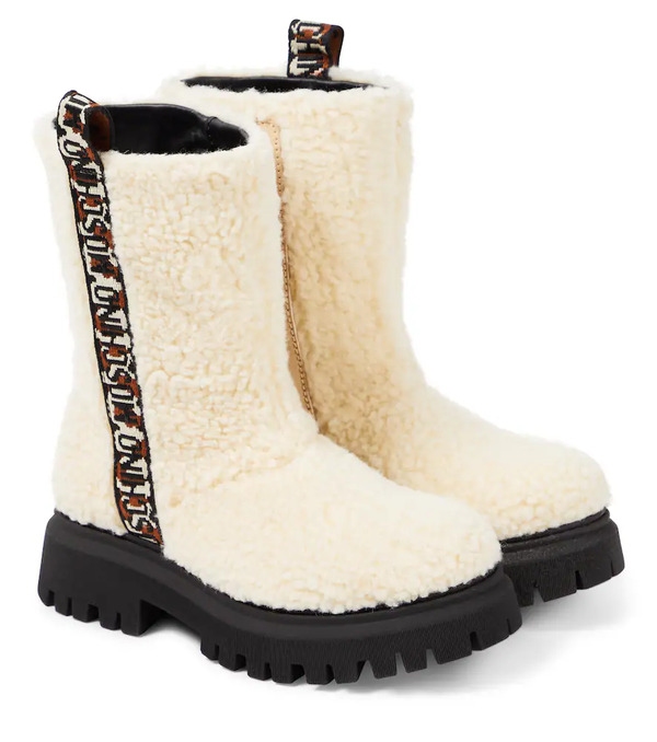  Moschino Kids Moschino Kids Logo Teddy Boots 