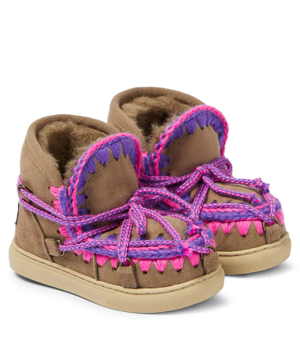  Mou Kids Mou Kids Scoubidou Suede Sneakers 