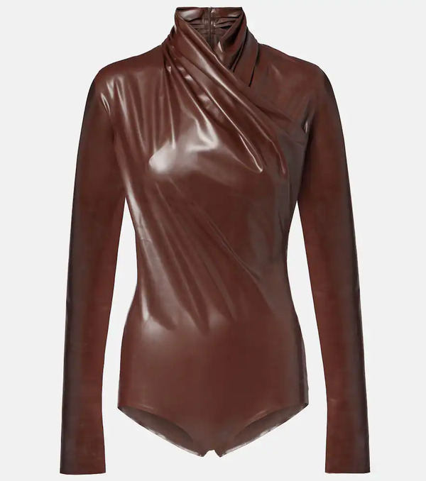  Mugler Mugler Draped Bodysuit 