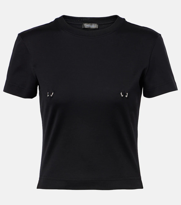  Mugler Mugler Ruched Cotton Top 
