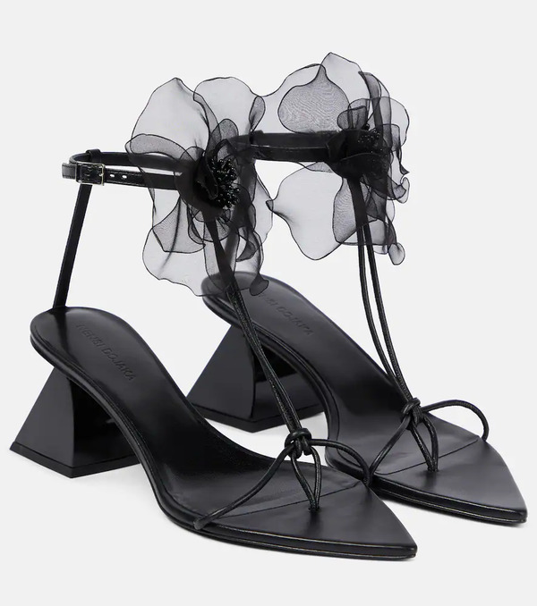  Nensi Dojaka Nensi Dojaka Appliquã© Leather Thong Sandals 