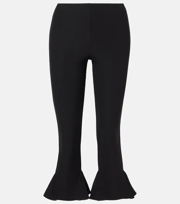  Nensi Dojaka Nensi Dojaka Cropped Flared Capri Pants 