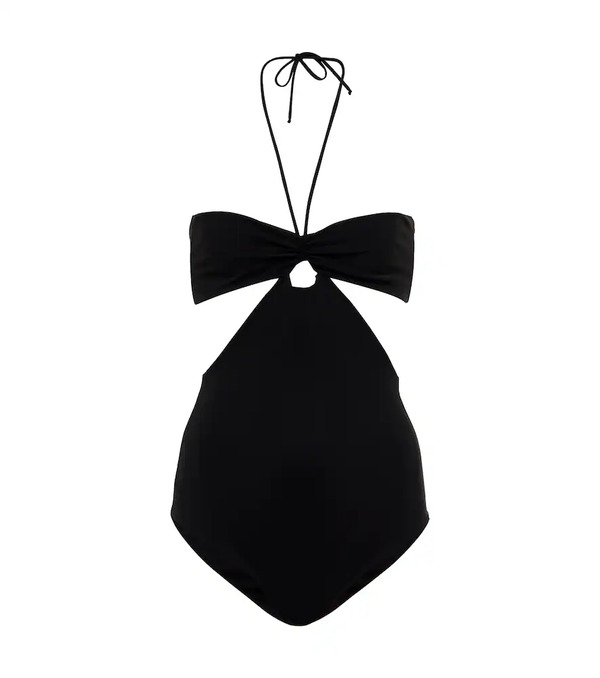  Nensi Dojaka Nensi Dojaka Halterneck Swimsuit 