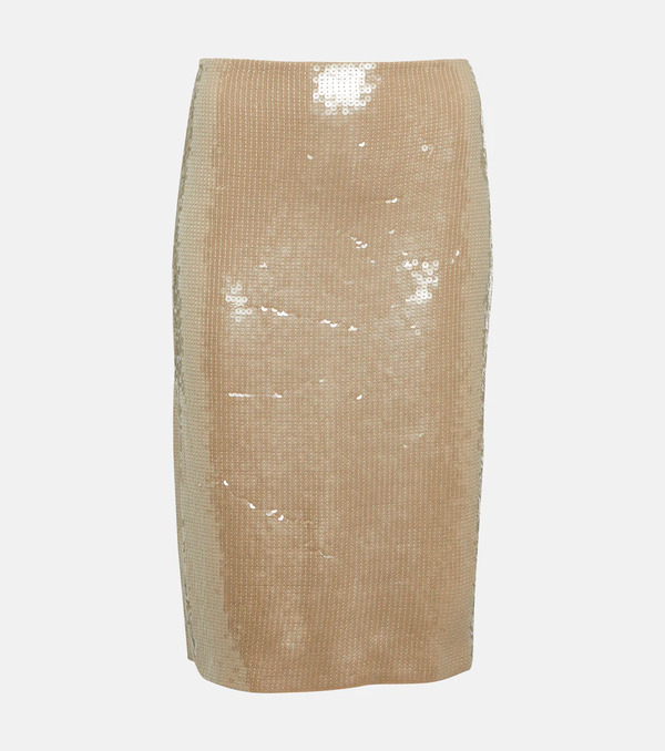  Nili Lotan Nili Lotan Bonne Sequined Midi Skirt 