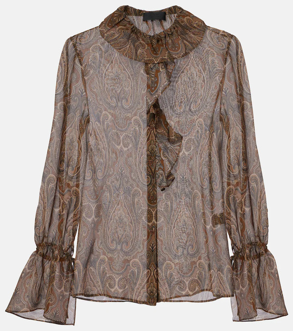  Nili Lotan Nili Lotan Cecily Paisley Silk Blouse 