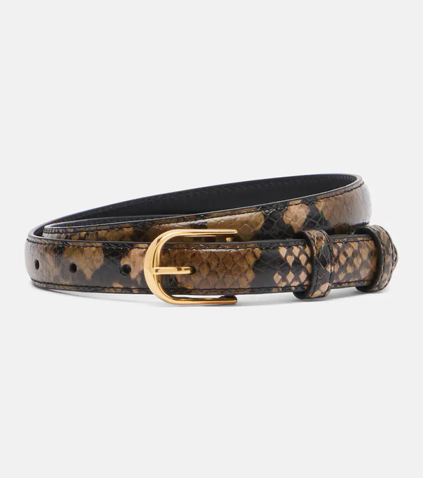  Nili Lotan Nili Lotan Jane Snake-effect Leather Belt 