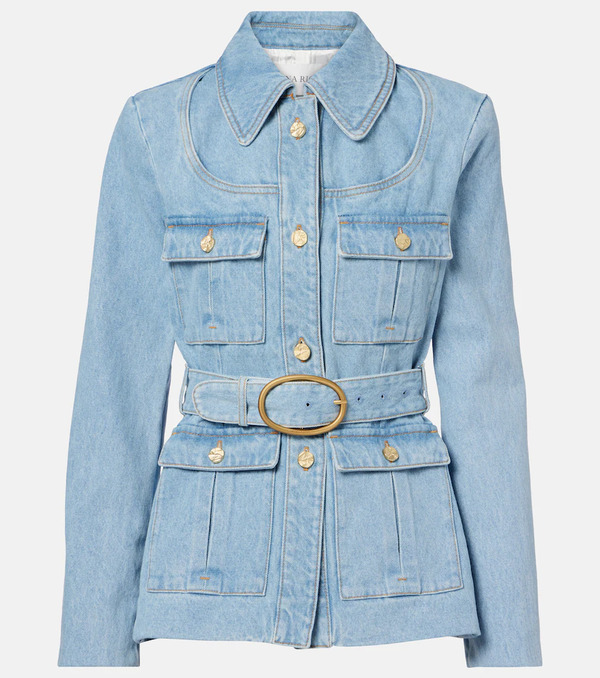  Nina Ricci Nina Ricci Belted Denim Jacket 