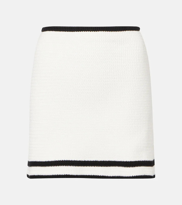  Nina Ricci Nina Ricci Cotton-blend Tweed Miniskirt 