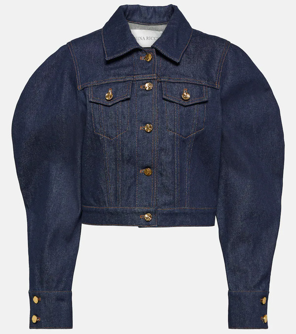  Nina Ricci Nina Ricci Cropped Denim Jacket 