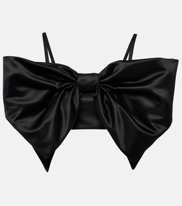  Nina Ricci Nina Ricci Duchess Bow-detail Satin Bralette 