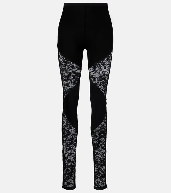  Nina Ricci Nina Ricci Lace-trimmed Legging 