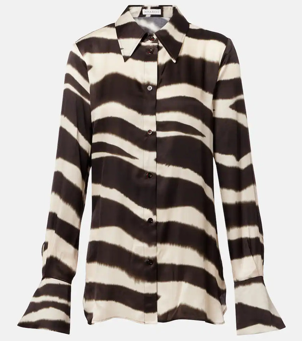  Nina Ricci Nina Ricci Printed Satin Shirt 